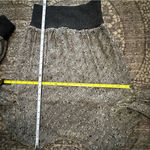 Valentino Vtg 10 Black Tan Printed Ribbed Sweater Knit Waist Wrist Blouse Top Photo 7