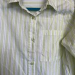 No Comment Yellow 3/4 Sleeve Dress Shirt Collar Blouse Photo 2