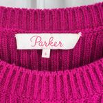 Parker Pink Ribbed Crewneck Sweater Size Small Photo 3