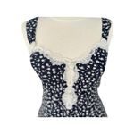 Vtg 80s California Dynasty Babydoll Floral Black Slip Dress Size L Whimsigoth Size L Photo 4