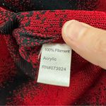 Ming Wang Long Sleeve Sweater Cardigan Collared Rhinestone Black Red Women's 3XL Photo 8