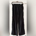 Athleta  Black Trekkie High Rise Wide Legged Parachute Pants‎ Size 8P EUC Photo 4