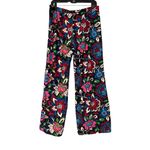 Jude Connally Lucia JC Floral Print Wide Leg Pants, Fall Chintz Navy, Sz M Red Size M Photo 1