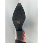 Azalea Wang Too Cute Denim Crystal Rhinestone Fringe Cowboy Boots Women's Size 9 Blue Photo 3