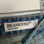 BLANK NYC  The Cooper Distressed Straight Jeans Blue Size 25 Photo 5
