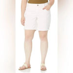 Vintage‎ America Jeans Mid Rise Bermuda Shorts 14 White Photo 1