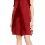 Haute Hippie  Silk Chiffon Bibi Ruffled Slip Dress – Heart Red – Size 2 – NWT Photo 1