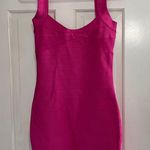 Wow Couture Lulus rise and revel fuchsia bodycon dress bandage Photo 4