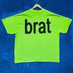 Charli XCX Brat Logo Chartreuse T-shirt Size XL Photo 1