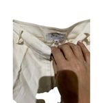 Emanuel Women's Regular Fit Straight Leg Trouser Linen Pants White Size 14 Photo 4