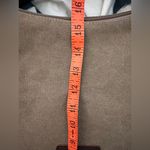 K2 Classic Fashion The Genova Hobo Tote Bag Green Canvas & Leather 18”x16” Brown Photo 8