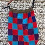 Vintage corduroy patchwork drawstring bag Photo 3