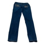 Seven 7 Low Rise Skinny Jeans Dark Wash Blue Denim Size 26 Stretchy Pockets Photo 1