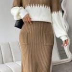 SheIn Skirt Set Brown Photo 1