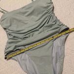 Victoria's Secret Victoria’s Secret Essential Ruched One-Piece Swimsuit Sea Foam Blue Sz XL Photo 2