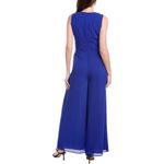 Vince Camuto  Chiffon Twist Jumpsuit Navy Blue Photo 1