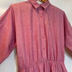 Vintage The American Shirt Dress Long Sleeve Full Skirt Prairie Cottagecore Pink Size XL Photo 6