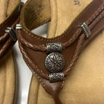 Minnetonka  Brown Women’s Silverthorne 360 Thong Memory Foam Leather Sandals-Sz 7 Photo 6