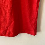 Chico's  Red Lace V-neck 100% Cotton Short Sleeve Shirt Basic Women's size 3 / XL Photo 4