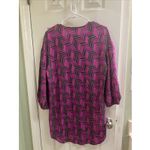 Trina Turk Trina‎ Turk Dress Sz 2 Women's Pink Black Silk Sheath Elegant Work Church Shirt Photo 1