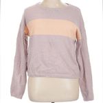 Anthropologie Saturday Sunday Clara Colorblocked Sweater Size XL Pink Purple Photo 0