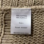 Woven Heart NEW  fringed hem cape sweater size Large Photo 6