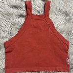 Free People  Movement Crop Halter Top Rust Orange Tank Top Sz XXS/S Photo 0
