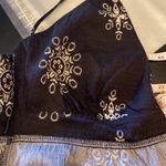 Cupshe Black Boho Print Plunge Criss Cross Back Maxi Sundress Size M Photo 10