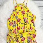 Joie  Yellow Floral Silk Dress Photo 3