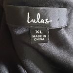 Lulus Dramatic Efforts Black One-Shoulder Knotted Maxi Dress Photo 5