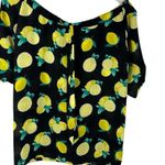 Cynthia Rowley Women's Lemon Print Blouse Size S Multicolor Floral Photo 5