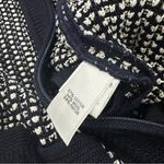 St. John  knit cardigan sweater navy and white Photo 7