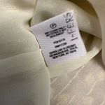 Derek Lam 10 Crosby Cream/Gold Silk Metallic Tie-Sleeve Top Size 4 Designer Photo 6