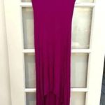 BCBGMAXAZRIA | High Low Magenta Maxi Dress Size Small S Jersey Knit Stretchy Photo 5
