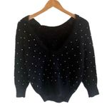 Ba&sh  Amby Sweater Rhinestones Angora Jumper Black Noir Pull US 4 Small NWT Photo 10