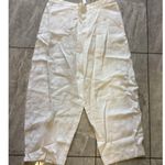 Madewell Pants Womens XL Linen Drawstring Elastic Waist Cropped Lightweight Casu Photo 0