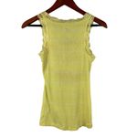 Faded Glory Yellow Lace Trim Ribbed Tank Top By  XS Photo 1