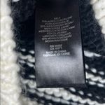 Tibi  Black and White Geometric Sweater with Blue Accents
Size: Small Photo 3