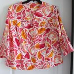 Hearts of Palm Women Pink & Orange Jacket Size 20W Photo 0