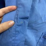 Cherokee  women's blue snap button long sleeve three pocket Crewcut scrub top XXL Photo 8