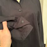 ZARA NWT  women’s 100% cotton black oversized shirt size small Photo 1