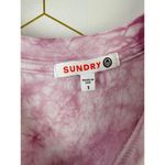 Sundry Pink Tie-Dye Short Sleeve T-Shirt - Size - 1 Photo 3