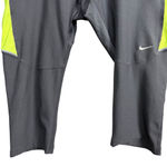 Nike  Gray Running Capri Leggings Size L Photo 2