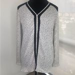 Pleione  long sleeved top black & white lace Photo 4