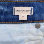 Madewell  Cali Demi Boot Jeans 26 Chewed Hem- Cropped High Rise Button Front -EUC Photo 9