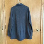 Duluth Trading Sweater Womens XXL Dark Gray Frost Lake Tunic Fleece Pullover Photo 5