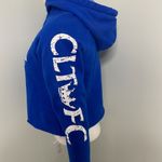 Charlotte FC Women's Cropped Blue Hoodie Sweatshirt Size XS Photo 3