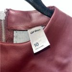 Red pleather dress Size 10 Photo 2