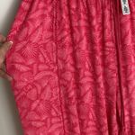 Disney Cruise Line Castaway Cay Beach Flowy Pants Women's Size XL Pink Tropical Photo 3