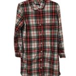 Boden Red Plaid Flannel Sleepwear Nightshirt Pajamas Nightgown Womens Size Small Photo 0